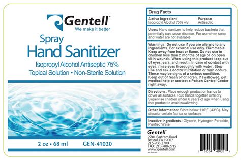 Hand Sanitizer Isopropyl Alcohol Aerosol Spray