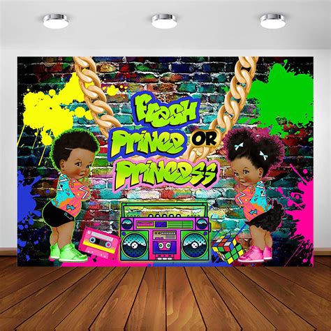 Buy Avezano Fresh Prince Or Princess Backdrop For Gender Reveal Party