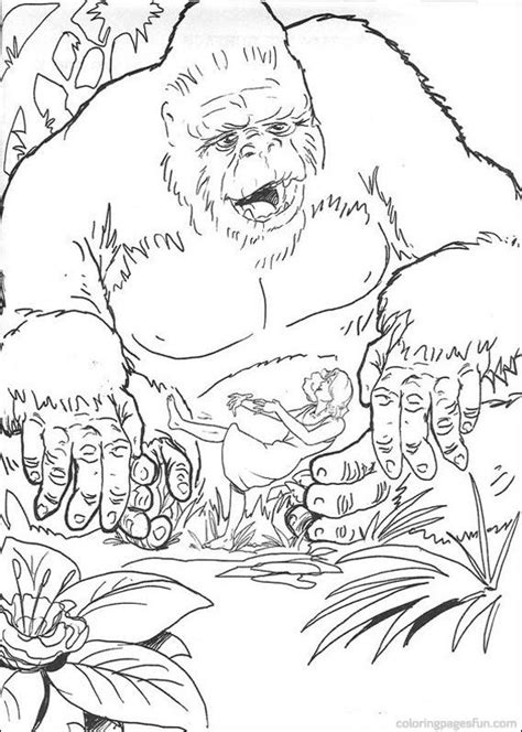 You could also print the image by clicking the print button above the picture. King Kong Coloring Pages 10 | Coloring pages, Coloring ...