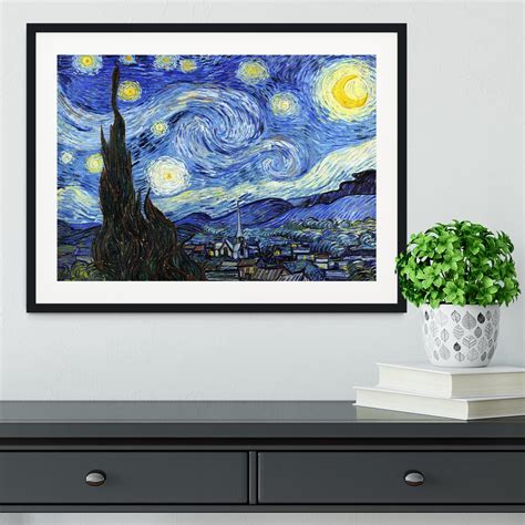 Van Gogh Starry Night Framed Print Canvas Art Rocks