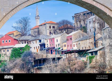 City Of Mostar On The Neretva River Bosnia Herzegovina Stock Photo Alamy