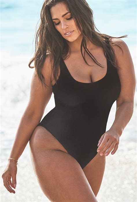 Ashley Graham X Swimsuits For All Hotshot Black One Piece Swimsuit