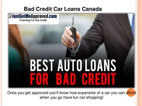 Bad Credit Car Loans Canada