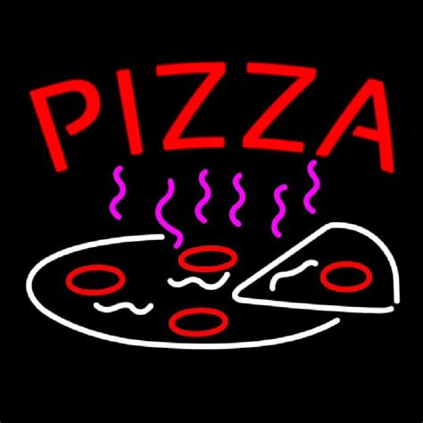 Custom Red Pizza Logo Neon Sign Usa Custom Neon Signs Shop Neon