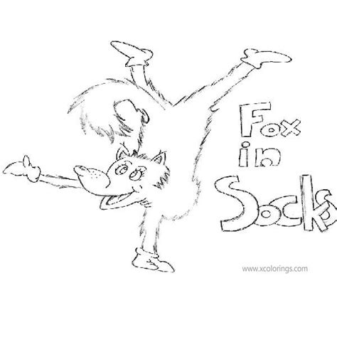 Dr Seuss Fox In Socks Coloring Pages