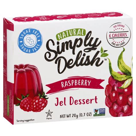 Simply Delish Natural Raspberry Jel Dessert Shop Pudding And Gelatin