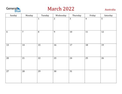 March 2022 Calendar Printable Free Calendar Template 2022