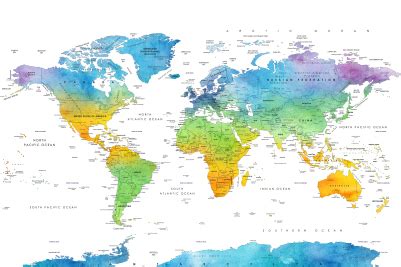 Weltkarte kostenlos zum ausdrucken a4 / landkarten download weltkarte landkarte europa europakarte usa amerika afrika kosovo australien. Weltkarte zum Ausdrucken als Wandbild - kostenfreier Download