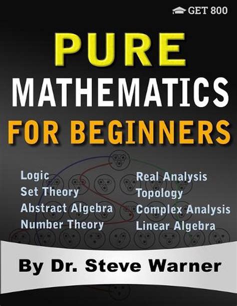 Pure Mathematics For Beginners By Steve Warner English Paperback Book