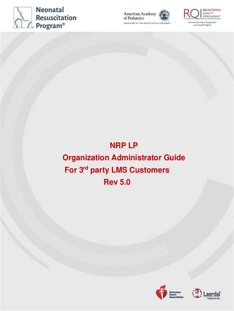 Fillable Online New Nrp Learning Management System Lms Quick Start