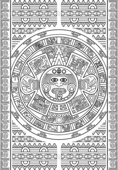 Aztec Calendar Aztec Art Mayan Art