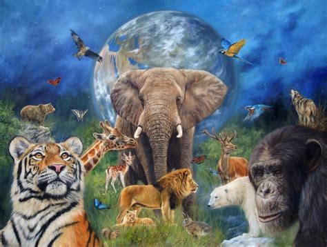 Wild Animals Painting At Explore Collection Of