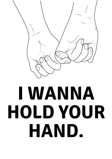 I Wanna Hold Your Hand The Beatles Art Print Printed To Etsy