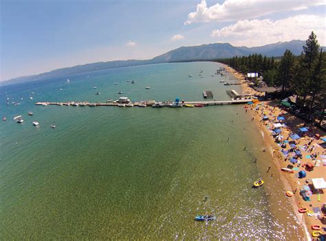 Go boating, kayaking or jet skiing on the lake's south shore. Camp Richardson Resort Beach | Lake Tahoe Public Beaches