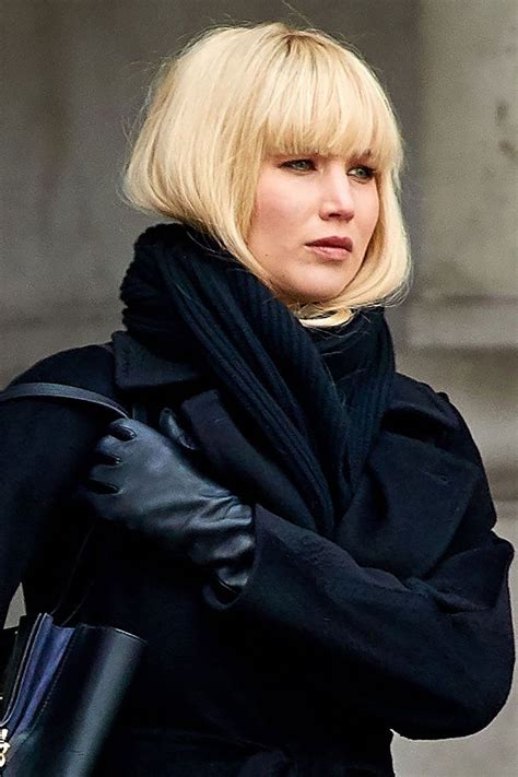 Jennifer Lawrence Fringe New Bangs For Red Sparrow Glamour Uk