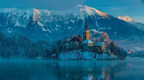 Wallpaper Id 550155 Tourist Attraction Alps Bled Island Islet