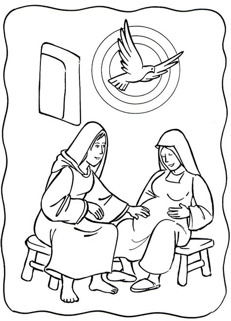 Lots of free coloring pages and original craft projects, crochet and knitting patterns, printable boxes, cards, and recipes. Mary And Elizabeth Coloring Page at GetColorings.com ...
