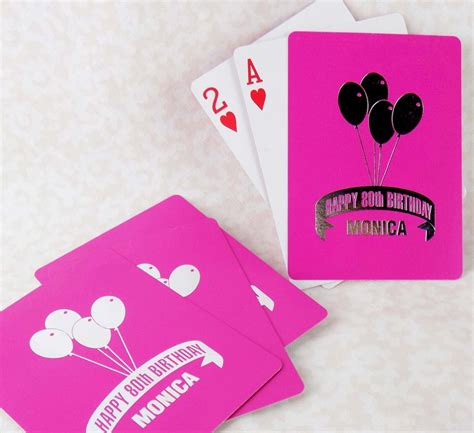 Find exclusive patterns and colors from paper source. Personalized Playing Cards - Birthday