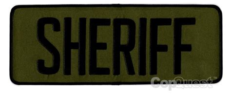 Sheriff 11 X 4 Back Patches 15 Off