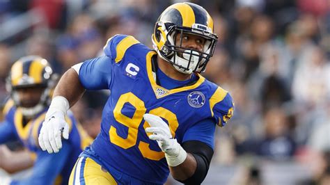 Aaron donald of the los angeles rams is considered the best defensive player in the nfl and tua sports illustrated host robin lundberg discussed the matchup, donald's respect for russell wilson. Aaron Donald not concerned about being ready for start of ...