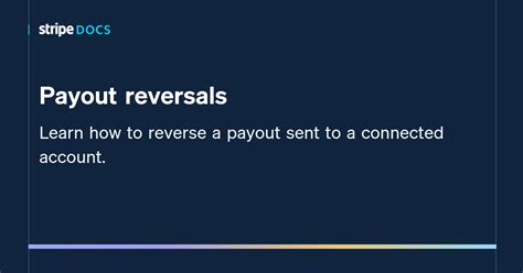 Payout Reversals Stripe Documentation