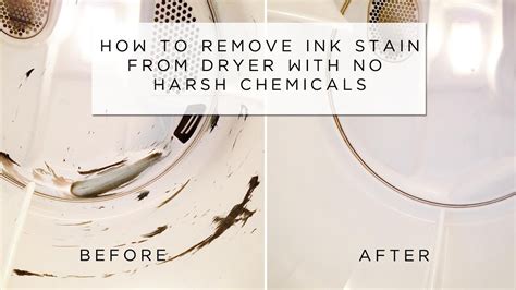 How To Remove Pen Ink From Dryer With No Harsh Chemicals Youtube