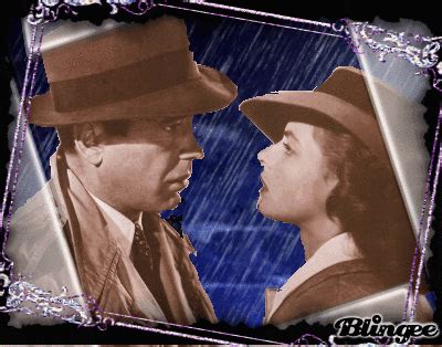 Humphrey Bogart And Ingrid Bergman As Rick Blaine And Ilsa Lund In The