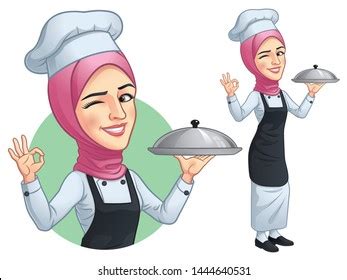 ✓ free for commercial use ✓ high quality images. Gambar Kartun Chef Perempuan Muslimah