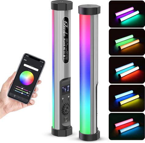 Amazon Com Ulanzi St S Aluminum Phone Tripod Mount Ulanzi Ay C Rgb Led Video Light Stick