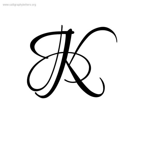 Fancy Calligraphy Letter K Calligraphy Letter K Viewing Tattoo