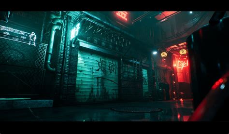 Artstation An Asian Back Alley Unreal 4 Oskar Woinski Cyberpunk