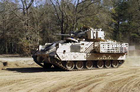 A Us Army M2a3 Bradley Fighting Vehicle Bfv 3rd Infantry Division