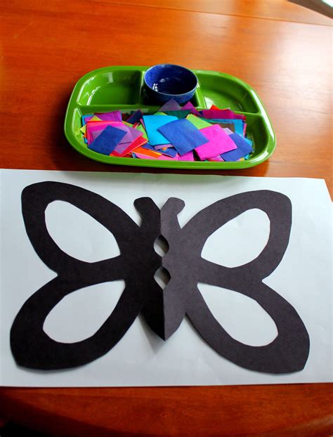 Paper Butterfly Craft Preschool Teaching Treasure