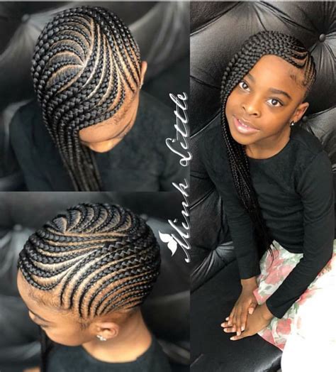 Don't keep them in over two weeks (varies depending on your child's activity).cute back to school natural hairstyles for african american kids … shuku (nigerian name for the back hairstyle) with twists african boxer braids hairstyles, girls Pin by Yolanda Hunt on braids (NOT my work) | Lil girl ...