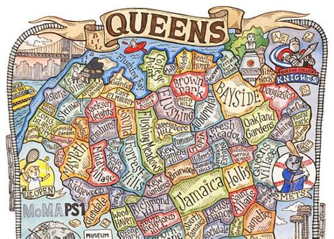 Queens New York Map Art Print 8 X 10 By Sepialepus On Etsy Queens Nyc