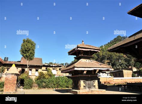 Temple Panauti Nepal Stock Photo Alamy