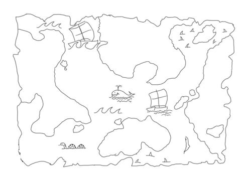 How To Draw A Treasure Map Pirates Map Free Printable Stencils 20 Pics