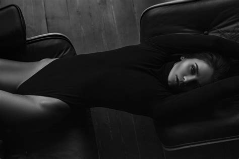 Aleksey Trifonov Women Model Dark Bodysuit Monochrome X