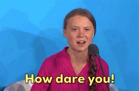 Greta Thunberg How Dare You Blank Template Imgflip