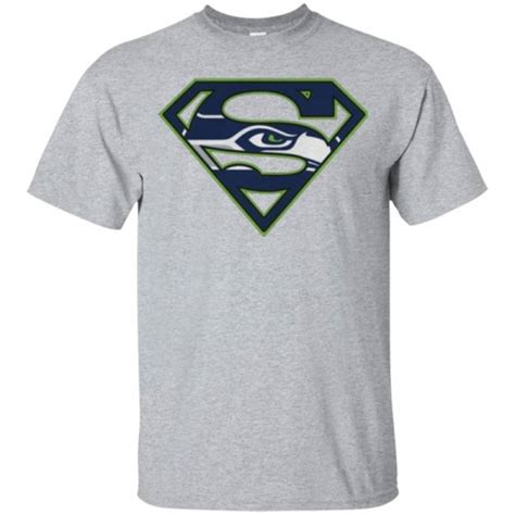 Get Now Seattle Seahawks Superman Logo T Shirt Custom Merch Online Store