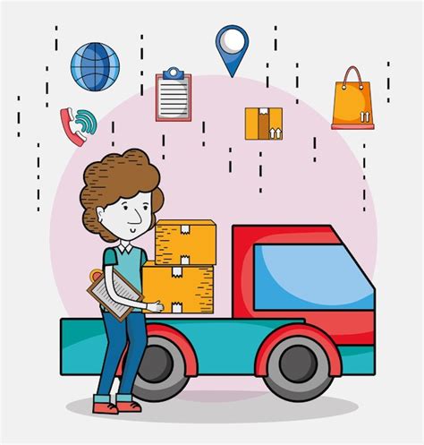Premium Vector Delivery And Courier Cartoons