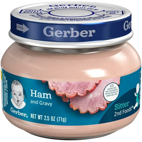Gerber Stage 2 Ham Gravy Baby Food 1 Jar