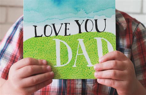 Love You Dad Greeting Card Great Card For Dad Fathers Day Etsy