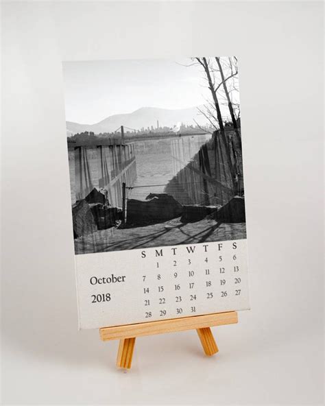 Unique Desk Calendar Double Exposure Photography Calendar Etsy