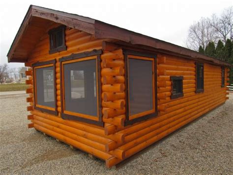 Trophy Amish Cabins Llc 12 X 32 Escapeescape Style Cabin Is