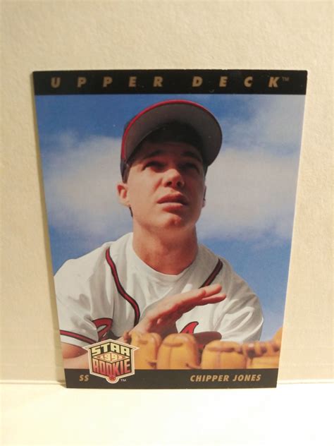 1993 Upper Deck Chipper Jones Rookie Card 2 Braves Rc Free Shipping
