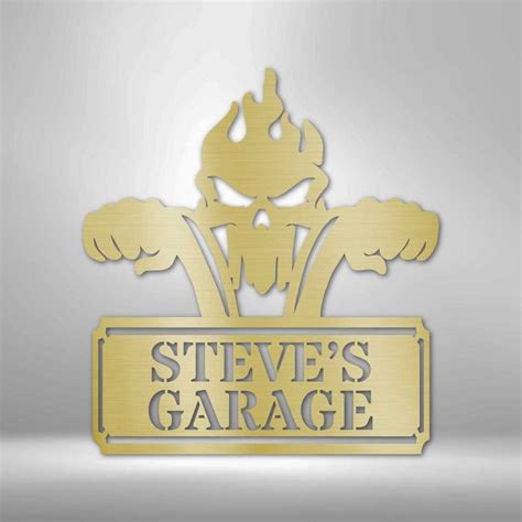Custom Garage Sign Workshop Personalized Sign Steel Garage Etsy