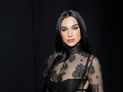 Dua Lipa Wore A Completely Sheer Lace Catsuit