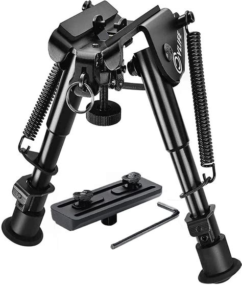 Cvlife 6 9 Inches Bipod With Adapter For M Rail Adapter Hardened