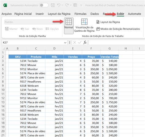 Como Se Livrar De Linhas De Rea De Impress O Tracejadas Pontilhadas No Excel Automate Excel
